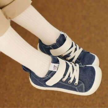 Attipas Denim Skin Shoes Deep Blue