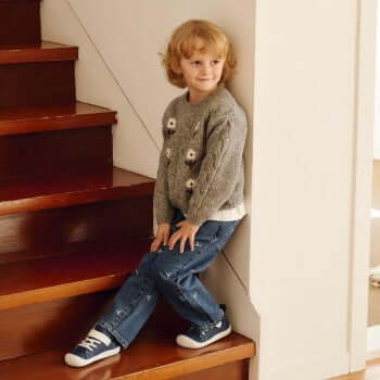 Attipas Denim Skin Shoes Deep Blue