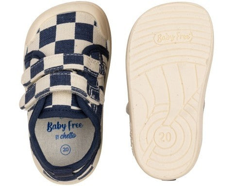 Sapatilhas Baby Free by Chetto Lona Azul