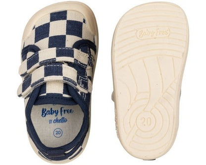Sapatilhas Baby Free by Chetto Lona Azul