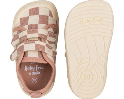 Sapatilhas Baby Free by Chetto Lona Rosa