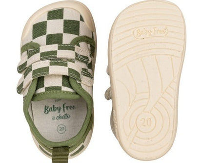 Sapatilhas Baby Free by Chetto Lona Verde