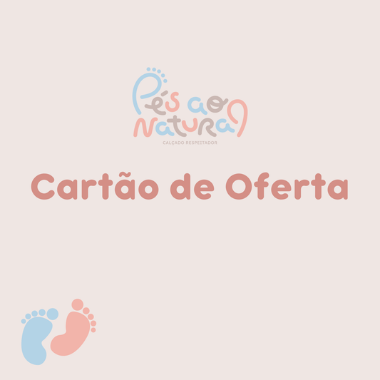 Cartão de Oferta - Pés ao Natural