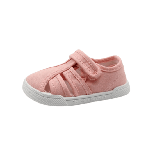 Sandália Lona Blanditos Mango Rosa