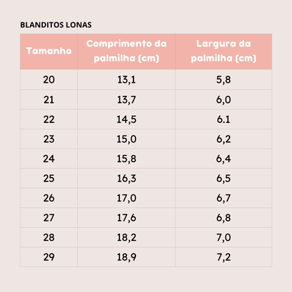 Sandália Lona Blanditos Mango Bege