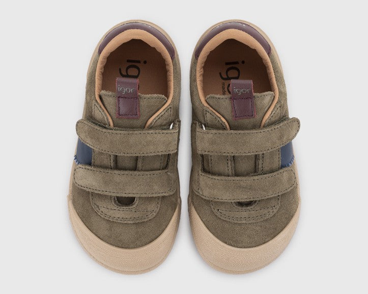 Sapatilhas Igor Tennis Bicolor Kaki